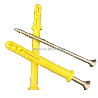 Tuyau d'expansion en plastique 6X30mm meilleurs ancrages en plastique bouchons à clous pour vis