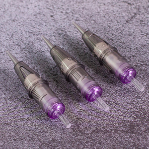 Aiguilles de tatouage jetables Bugpin, <span class=keywords><strong>13</strong></span> Mag, pointe longue, 10 pièces, cartouche professionnelle à membrane, <span class=keywords><strong>Magnum</strong></span> incurvé - Product Image 1