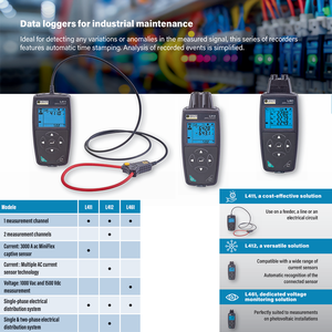 Enregistreurs de tension et de courant L411, L412 et L461 avec haute précision et niveau de sécurité 1000V CATIII 600V CATIV - Product Image 2