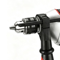 Perceuse à percussion filaire 910W à vitesse variable 3000 tr/min, marche avant/arrière, poignée latérale, certifiée CE GS, pour béton, bois, acier