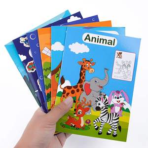 Paquete de 6 Libros para Colorear para Niños, 12 Páginas, Libro de Dibujo y Garabatos, Venta al por Mayor para Regalos de Fiesta de Cumpleaños - Product Image 1