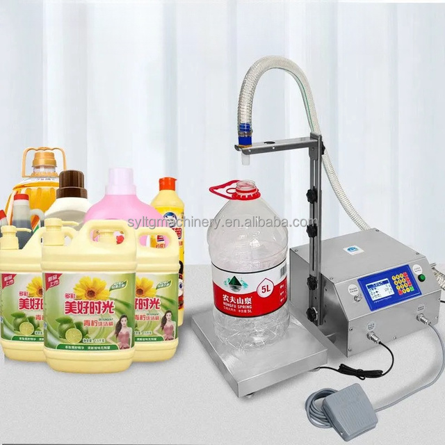 L36 Weighing Filling Machine for Beverage Olive Oil Wine Water and Sauce Semi-Automatic High-Speed Large Flow Filling Machine
