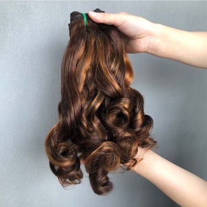 Fornitori di capelli all'ingrosso di capelli grezzi e vergini fasci di capelli onda rimbalzante # p4/30 colore - Product Image 5