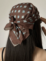Nieuwe katoenen bandana met bloemenprint, geschikt voor alle seizoenen, te dragen als haarsjaal, halsdoek, polsband, tasaccessoire, kamperen