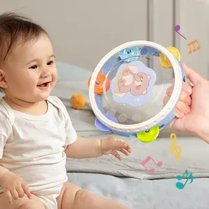 婴儿拨浪鼓玩具可爱塑料手铃儿童声音婴儿玩具