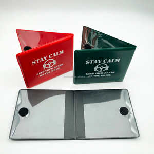 Porte-documents <span class=keywords><strong>de</strong></span> voiture en plastique à 2 plis pour carte <span class=keywords><strong>de</strong></span> véhicule automobile avec attache tactile - Product Image 1