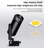 Lampu Led aluminium 220V populer yang dapat diperbesar cahaya terukur Multi fungsi Track Zoom untuk Indoo pencahayaan pelacakan Led