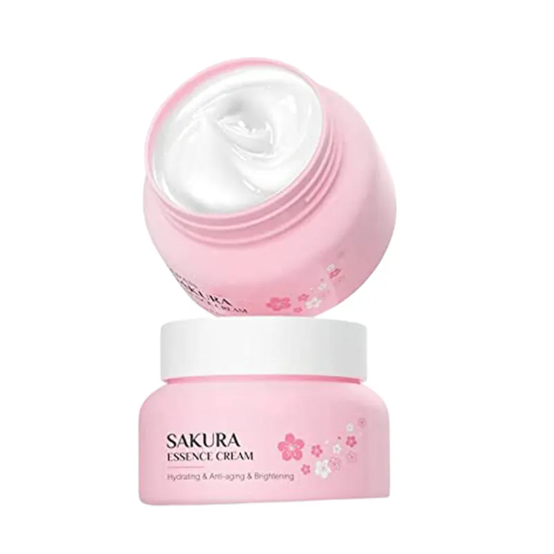 Vente en gros Crème pour le visage sakura hydratante instantanée pour acné Anti-âge nettoyage en profondeur organique