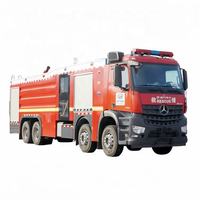Nouveau camion de sauvetage et de lutte contre les incendies 8x4 avec réservoir de 5001-7000 L, moteur diesel de 351-450 ch, transmission manuelle
