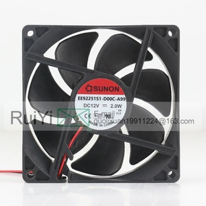 Neuer Sunon 5V 24V 48V DC 12V 2.0W AC EC 9025 90 X90X25MM 9CM Chassis Ultra-leiser Schrank Zwei-Draht-EE92251S1-D00C-A99-Lüfter - Product Image 2