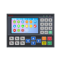 Écran LCD couleur 4,3 pouces PLC tout-en-un, compatible FX1S-20MR, 2 canaux d'impulsions intégrés 100 kHz pour moteur pas à pas et driver