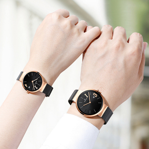 Montre couple Mark Fairwhale à quartz, cadran « 13.14 Love », étanche 3 ATM, bracelet en acier, ensemble montres pour elle et lui, FW-3220 - Product Image 4