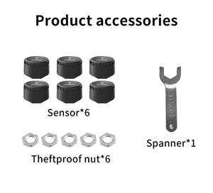 Sistema de control de presión de neumáticos de bicicleta y motocicleta compatible con Bluetooth (<span class=keywords><strong>TPMS</strong></span>) con aplicación de gestión de seguridad del vehículo - Product Image 6