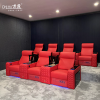 Mobilier de théâtre 7D motion ride chaise de cinéma usage domestique sièges de cinéma 6 sièges de cinéma maison avec massage