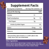 Vitamines pour le sommeil extra puissantes végétaliennes OEM ODM, suppléments en gommes en forme d'ours saveur fraise naturelle, dose de 5 mg ou 10 mg