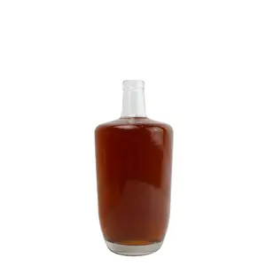Botella de Vidrio Licor Esmerilado a Medida de 1 Litro Fabricante Gin Whisky Tequila Ron P