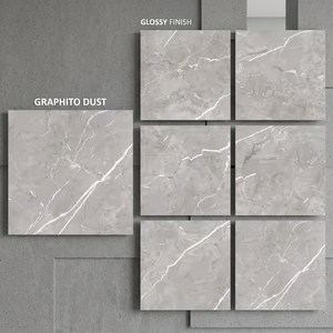 Azulejos de Porcelana Rústicos Antideslizantes Breccia Latte de 800x800 mm, Diseño de Suelo con Efecto Piedra Mate - Product Image 5