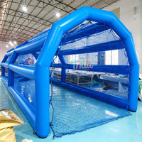 Cage de frappe gonflable en PVC durable Cage de frappe de baseball gonflable