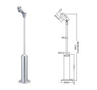 Spot LED vertical rechargeable anti-éblouissement pour vitrine de bijoux, éclairage de luxe pour magasin de détail