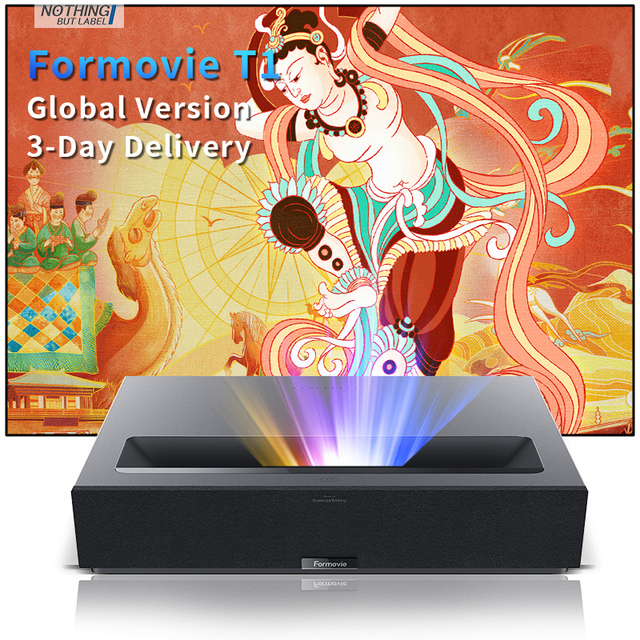 For T1 for Theater 4K Triple Laser UST Projector WiFi 1800 ISO Lumens Home Cinema Beamer DLP Technology HIFI Stereo