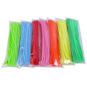 Kits de manualidades educativas para preescolar, limpiadores de tuberías de tallos de chenilla coloridos surtidos DIY, palos borrosos, 100 Uds. Por paquete - Product Image 3