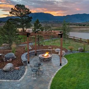 Khung Pergola Khung Góc Vuông 3 Chiều Bằng Kim Loại Thép Không Gỉ Cho Dầm Gỗ Khung Bộ Khung Pergola Vọng Lâu - Product Image 4