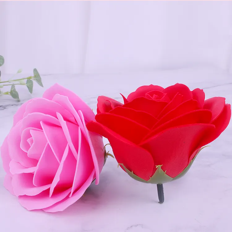 Мыльные цветы, 25 шт. в коробке, ароматизированные Искусственные цветы в форме сердца, цветочные розы для ванной, в подарочной коробке, коробки ко Дню Святого Валентина