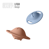 Nouvelle conception, boîte à goûter UFO pour bébé sans BPA, de qualité alimentaire, boîte en silicone personnalisée, boîte à lunch antidérapante pour bébé, pour tout-petit
