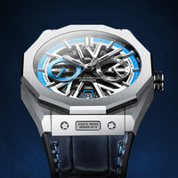 Bonest Gatti Automatische Mechanische Uhr für Herren Kalenderanzeige 6 Farboptionen Wasserdicht Business Dress Armbanduhr BG9601