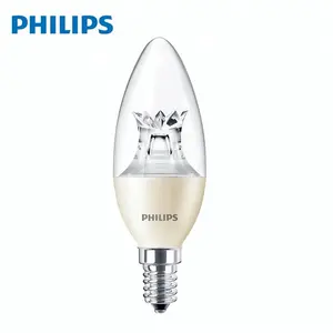 مصباح فيليبس ماستر LEDcandle DT 4-25W E14 B38 CL AP 929001139808, لمبة فيليبس قابل للتعتيم E14