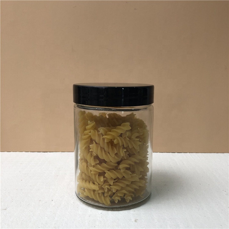 Glass Round Container Packages 8oz 250ml 16oz 500ml Food Storage Jars For Sauce Toothpaste Honey
