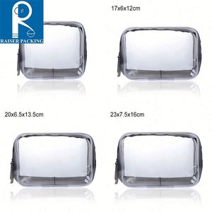 Bolsa de Cosméticos Transparente de Plástico Impermeable con Diseño de Caramelos y Logotipo Personalizado, con Cierre, Color y Tamaño Personalizables para Mujer - Product Image 2