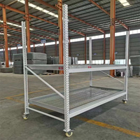Rack de croissance multicouche système hydroponique avec plateau serre lit de semences marée basse table de travail mobile table d'inondation roulante