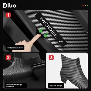 Bande <span class=keywords><strong>de</strong></span> seuil <span class=keywords><strong>de</strong></span> <span class=keywords><strong>porte</strong></span> en daim Dibo Protection <span class=keywords><strong>de</strong></span> siège arrière anti-coup <span class=keywords><strong>de</strong></span> pied pour les nouveaux accessoires intérieurs Tesla Model Y/3 - Product Image 5