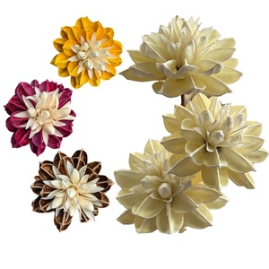 Flores Secas Hechas a Mano, Lantana <span class=keywords><strong>Camara</strong></span>, Decoración Rústica para Habitaciones, Cabeza de Flor Grande de 10 cm de Diámetro - Product Image 1