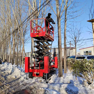 500kg Scheren bühne Auto Mobile elektrische Scheren bühne Tisch tragbar elektrisch 6m 8m 10m 12m Hebebühne Auto Scheren lift - Product Image 1