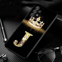 Coque en Silicone avec motif couronne de diamant pour Samsung Galaxy S20/S21/S22 Ultra Plus, couverture d'impression UV peinte Note 20 A53 A03 Core