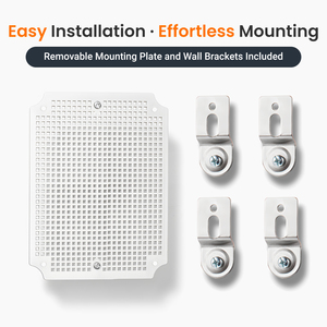 Qilipsu 220x170x110mm IP67 hộp điều khiển chống nước dụng cụ bao vây, tủ cáp ngoài trời NEMA 3R Bảng điều khiển hồ bơi gắn kết - Product Image 4