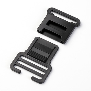 Hebilla de liberación lateral de plástico ajustable de 40 mm, negra, para bolsos, correas de equipaje, duradera y resistente al desgaste - Product Image 3