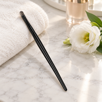 Pinceau de maquillage professionnel KB127 avec fibre de haute qualité de 0,07 mm, virole en aluminium épaissie et manche en bois de qualité supérieure