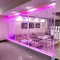 Vente chaude de danse d'eau bulle décoration murale éclairage intérieur chambre artificielle cascade fontaine