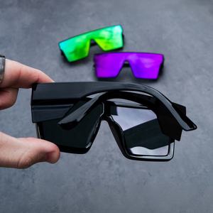 재고 Lmamba 도매 ANSI Z87 안전 선글라스 패션 스퀘어 대형 프레임 낚시 안전 스포츠 선글라스 남성 여성 - Product Image 4