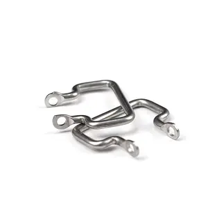 Wire Bending Forming Spring Clip Personalizado Aço Inoxidável Fixo Mangueira Tampa Metal Grampo Loops Clip