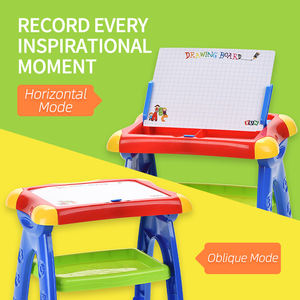 لوح رسم سحري تعليمي متعدد الوظائف قابل للمسح، طاولة تعليمية، مجموعة لوح رسم مغناطيسي قابل للطي للأطفال - Product Image 5