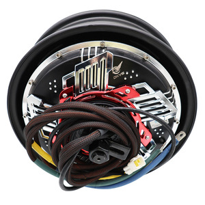 Motor de buje sin escobillas DKYS de 12 pulgadas 35H2500WP, versión de doble sensor Hall con cable dividido de 16 polos para motocicleta 12'35H2500WP Rojo Qsmotor M - Product Image 3