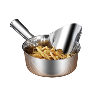 Pinzas para Papas Fritas de Acero Inoxidable, Cucharas Tipo Pico de Pato para Envasado, Boquillas Específicas para Bolsas de Filé de Pollo, Embudo - Product Image 1