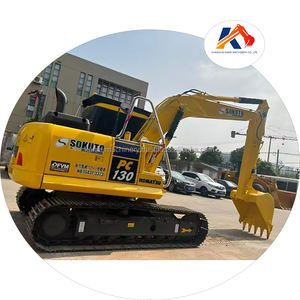 Pelles hydrauliques Komatsu PC130 d'occasion de haute qualité 120 130 160 Moteur sur chenilles en parfait état à vendre des composants de noyau d'engrenage - Product Image 1