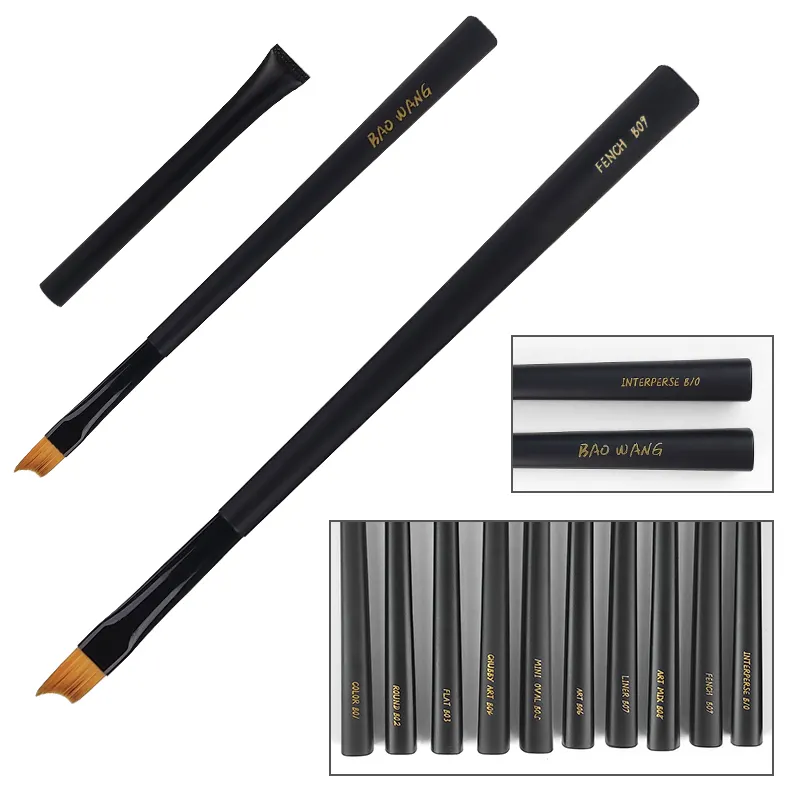 10 adet tırnak resim fırçası seti tırnak süslemeleri fırça kalemler UV jel oje boyama çizim manikür alet takımı fırça malzemesi naylon