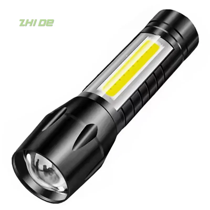 Portable Super Bright Waterproof USB Charging Multifunction Mini LED Flashlight promotional flashlight For Biking Camping