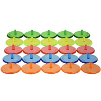 Marqueur de balle de golf rond en plastique de 19mm 25 mm avec logo personnalisé Accessoires de golf